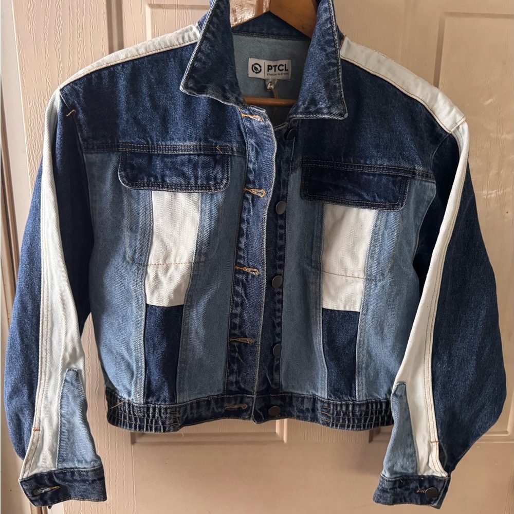 NWT PTCL Patchwork Jean Jacket Ethical Clothing